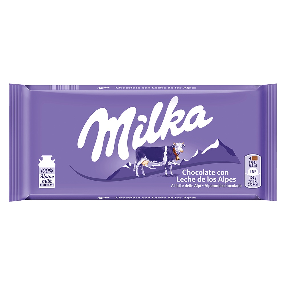 Barra de  Chocolate Milka 100g
