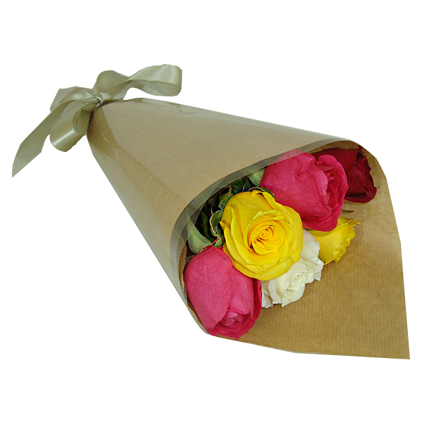Ramalhete com 6 Rosas Coloridas