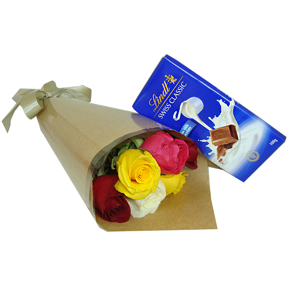 Buqu Colorido com Lindt