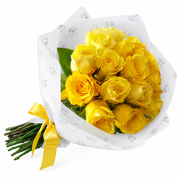 Buqu� 18 Rosas Amarelas