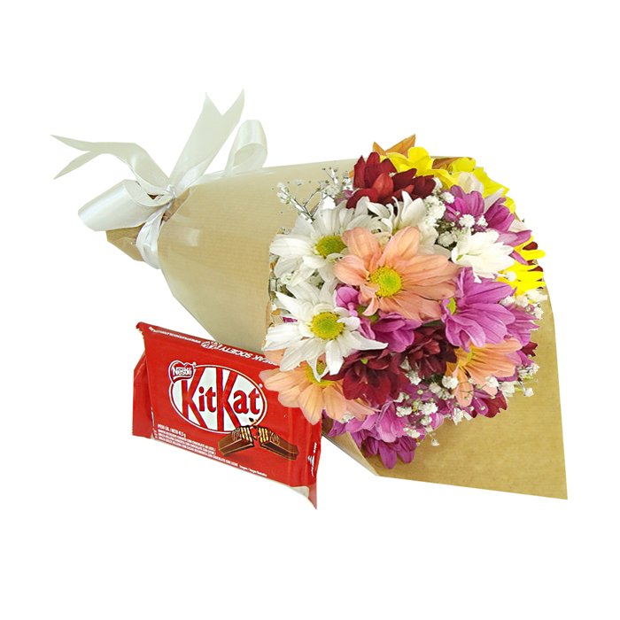 Margaridas Coloridas e KitKat
