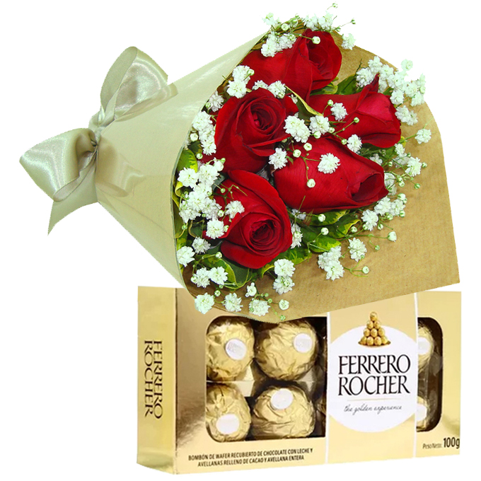 Buqu� Lembran�a com Chocolate