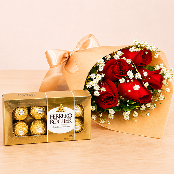 Buqu� Lembran�a com Chocolate