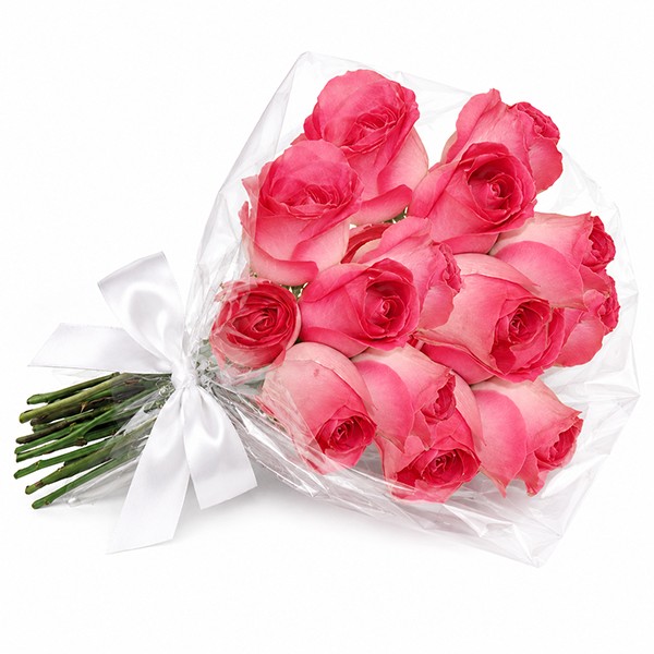 Buqu� 18 Rosas em Tons Rosados