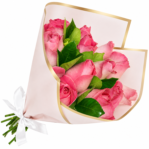 Buqu� com Rosas Rosadas
