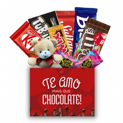 Cesta Te Amo Mais Que Chocolate