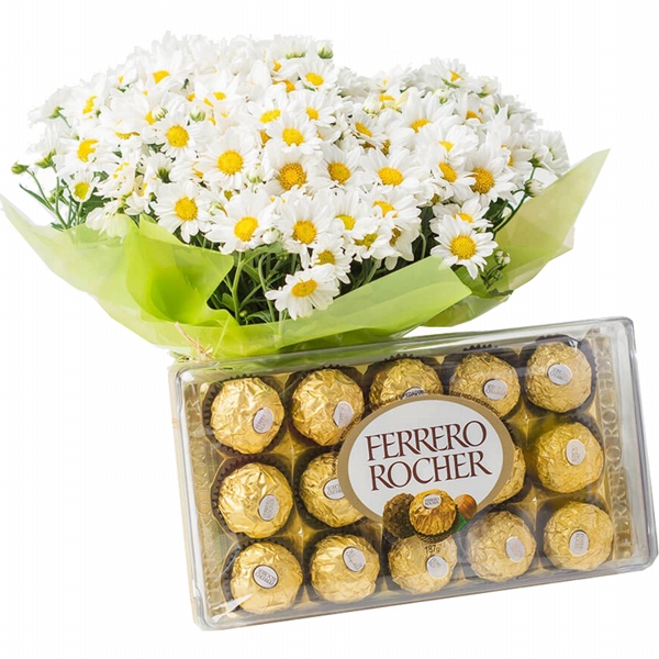 Margaridas e Ferrero