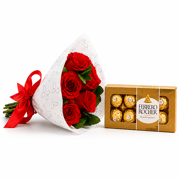 Rosas Vermelhas e Chocolate