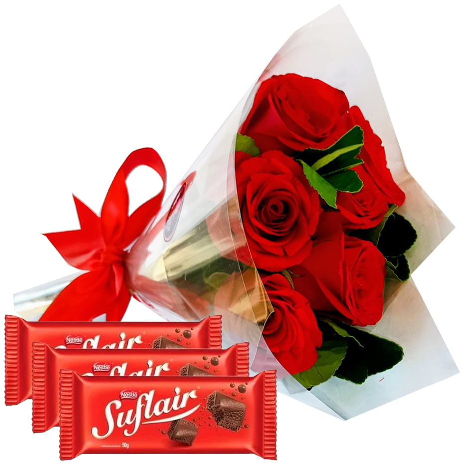 Buqu� de Rosas e Trio Suflair