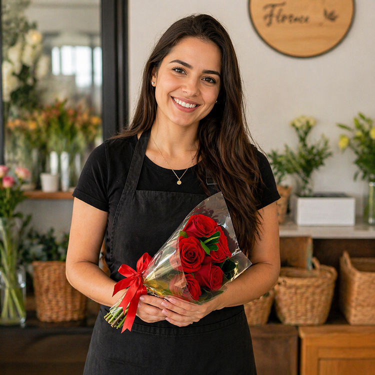 Arranjo com Rosas Vermelhas
