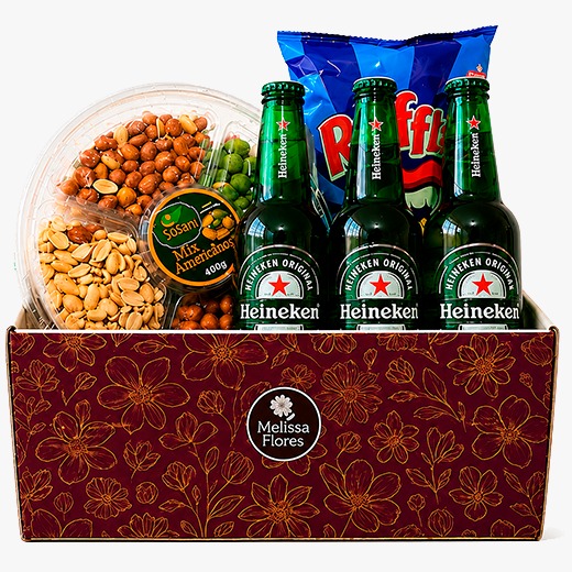Cestas Heineken com Petiscos