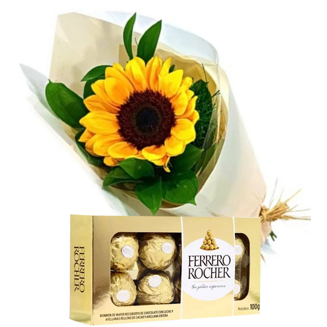 Girassol Unit�rio com Ferrero