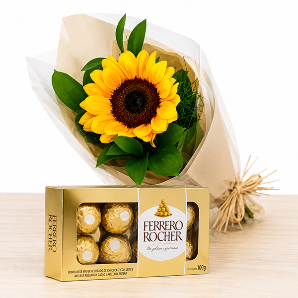 Girassol Unit�rio com Ferrero