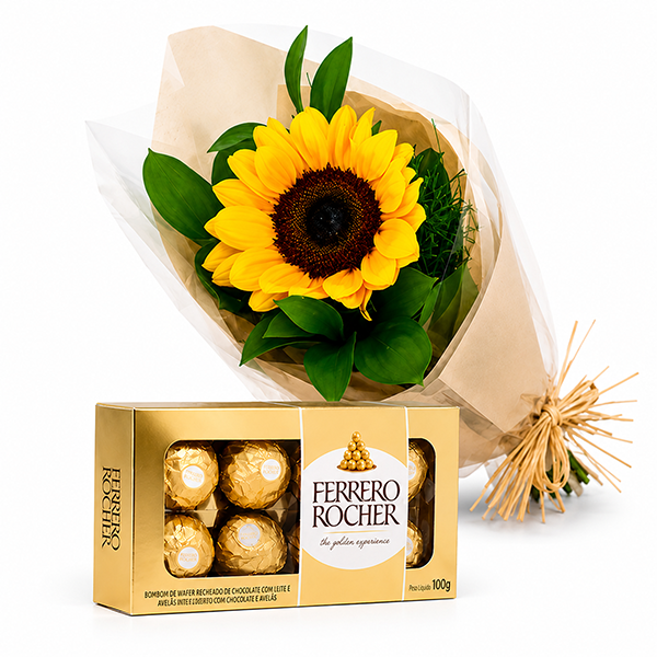 Girassol Unit�rio com Ferrero