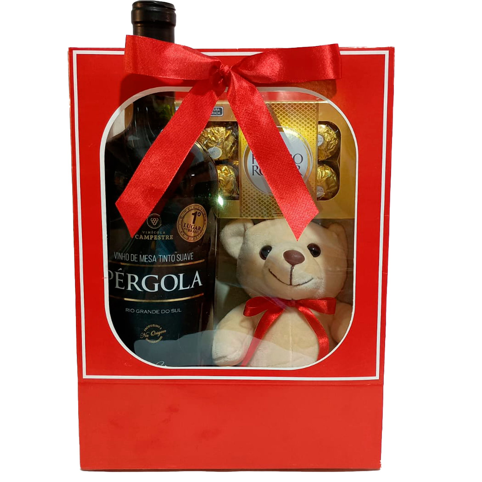 Sacola Ferrero e Vinho Especial