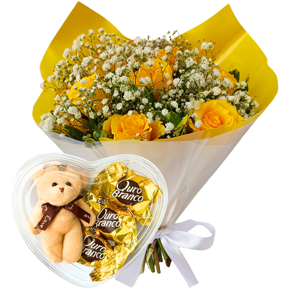 Buqu� Eleg�ncia Amarelo