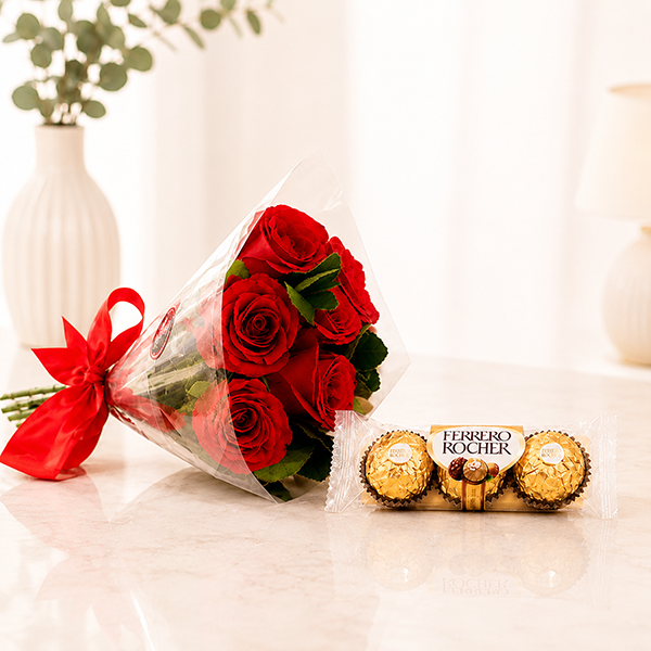 Rosas Vermelhas com Bombons