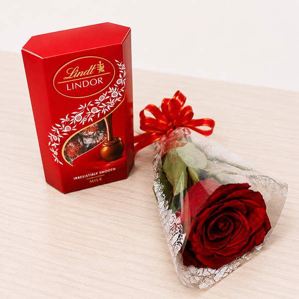Rosa Colombiana Apaixonante com Lindt