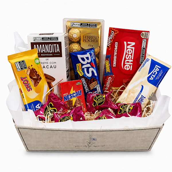 Cesta Chocolate Presente