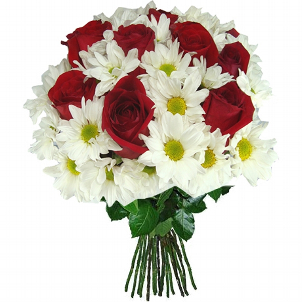 Buqu de Margaridas e Rosas