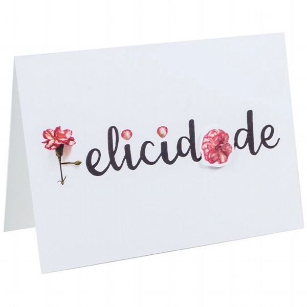 Carto Desejo Felicidades