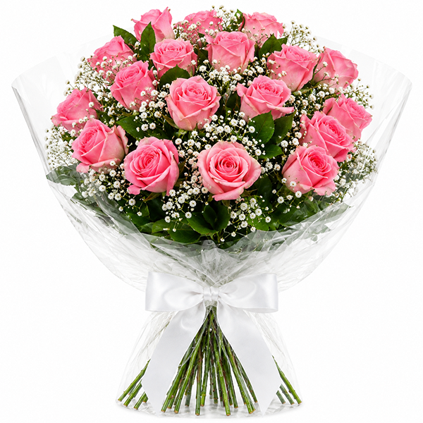 Buqu� com 20 Rosa Cor de Rosa