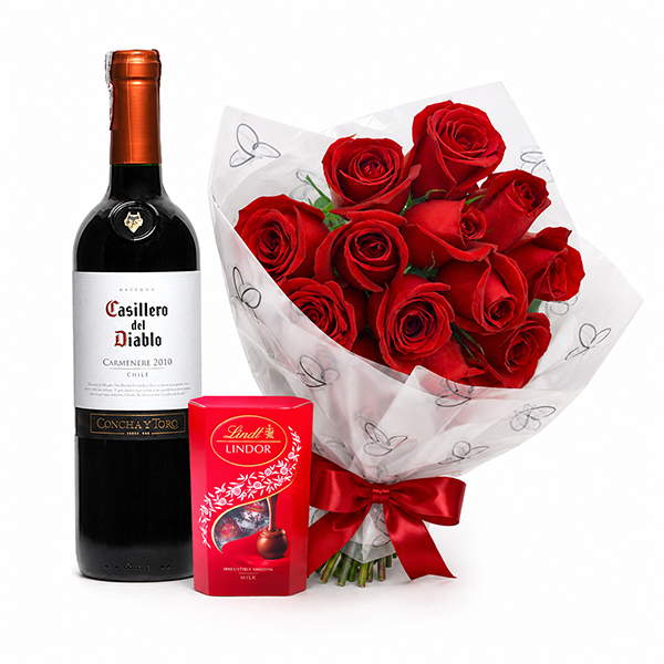 Flores com Vinho Especial