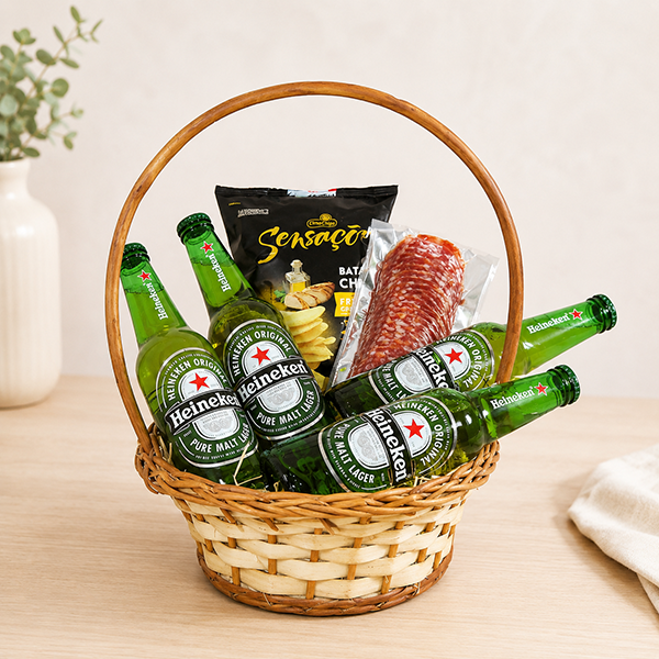 Cesta Heineken para Ele