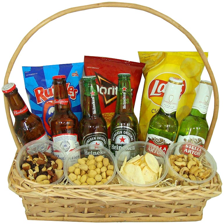 Cesta Aperitivos e Cervejas